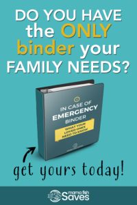 In Case Of Emergency Binder